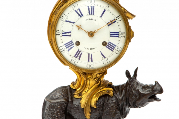 Expert's voice | An exceptional 'pendule au rhinocéros' by Julien Le Roy at auction