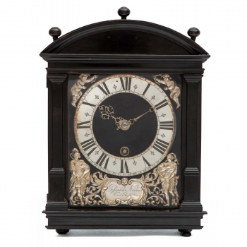 A Dutch ebony Hague clock