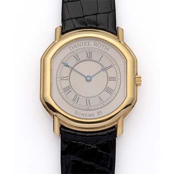 Een 18k gouden herenhorloge van Daniel Roth